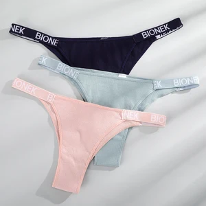 3PCS/Set Cotton Panties Briefs Women Underpants Female Sexy Panties Thong Women's Pantys Underwear Solid Color Intimate Lingerie 3PCS/Set Cotton Panties Briefs Women Underpants Female Sexy Panties Thong Women's Pantys Underwear Solid Color Intimate Lingerie
