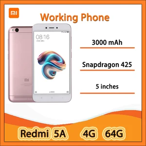 redmi 5a appearance and color studio phone bulk sale functional 90new good battery 4g face unlock smartphone used free global shipping