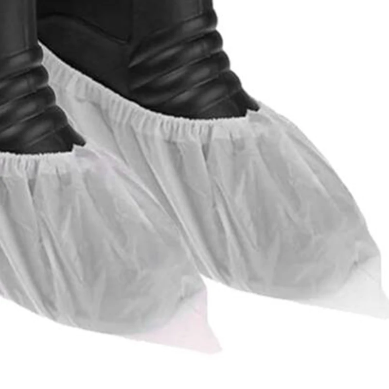 

100Pcs Disposable Shoe Cover Dust Proof Shoe Cover Children Students Adult Non-Woven Shoe Cover Household Foot Cover