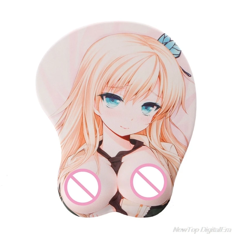 

Creative Cartoon Anime 3D Chest Silicone Mouse Pad Wrist Rest Support Au09 19 Dropship
