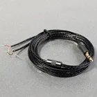 Медный провод с серебряным покрытием, провод для обслуживания наушников, сменный кабель для наушников сделай сам, аудиокабель 3,5 мм