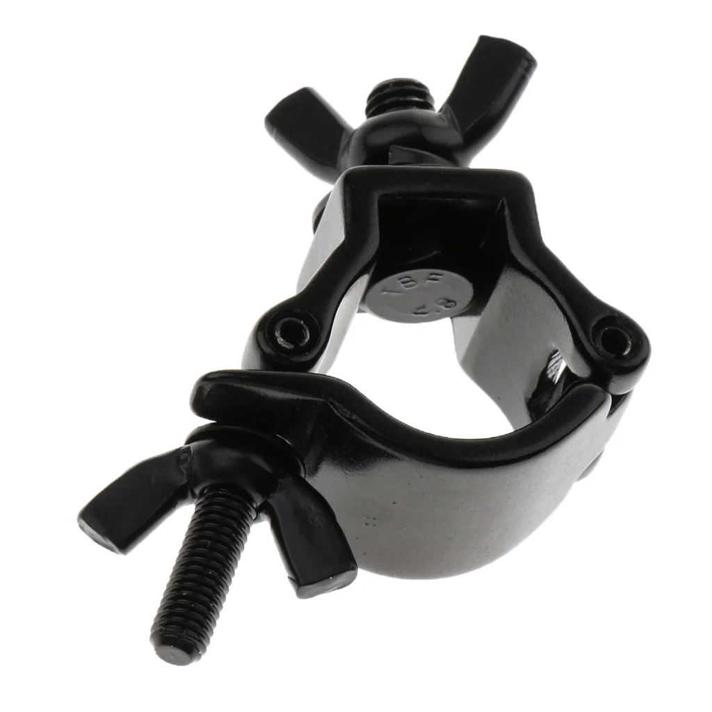 

4x Durable Stage Light Hook Clamp Fit 18mm-21mm OD Tubing Pipe, Black, 6x2cm