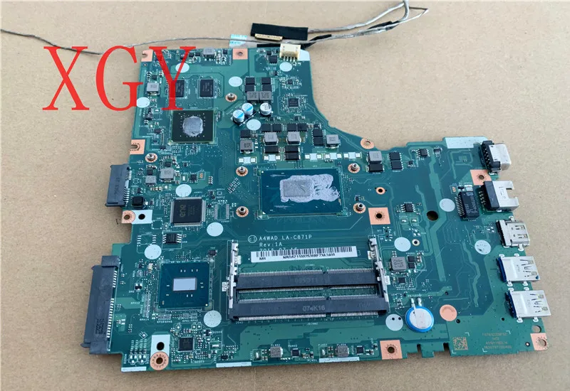 

FOR ACER FOR ASPIRE E5-491 E5-491G MOTHERBOARD A4WAD LA-C871P SR2FQ I7-6700 100% Test OK