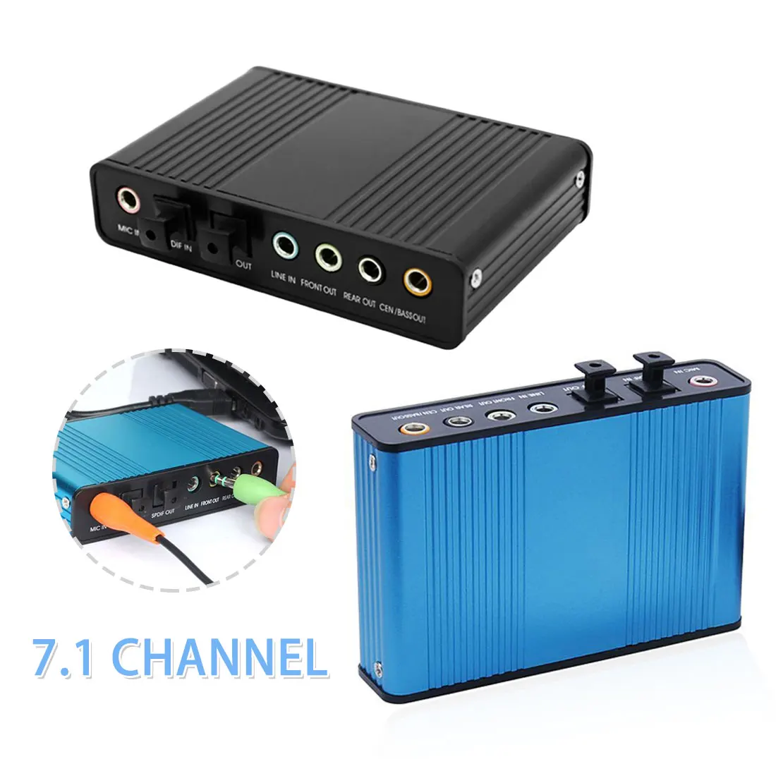 

Laptop Desktop Chipset Professional USB Sound Card Converter CM6206 6-Channel 5.1 Optical External Audio Card Converter CM6206