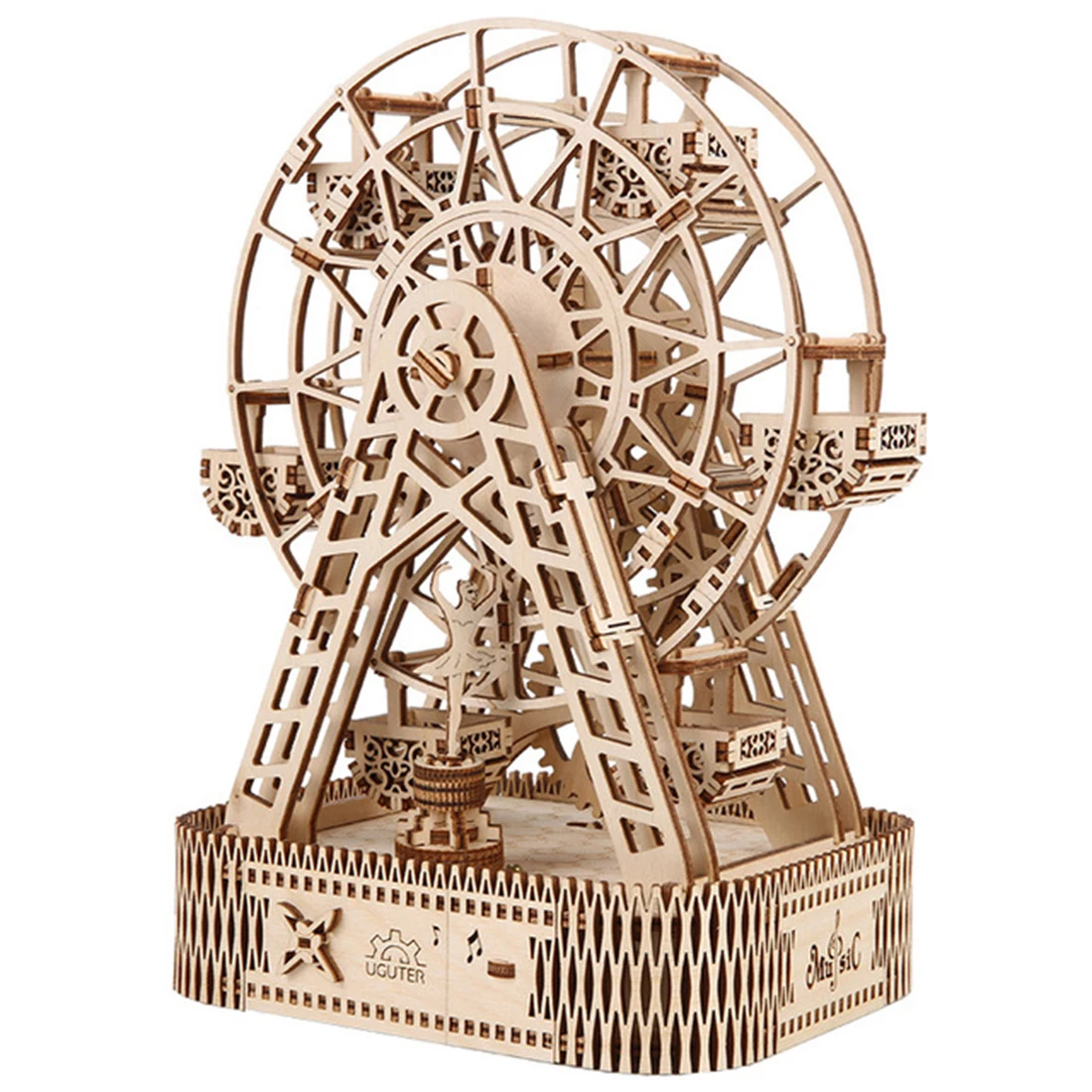 Деревянная музыкальная шкатулка сделай сам набор для сборки колеса обозрения