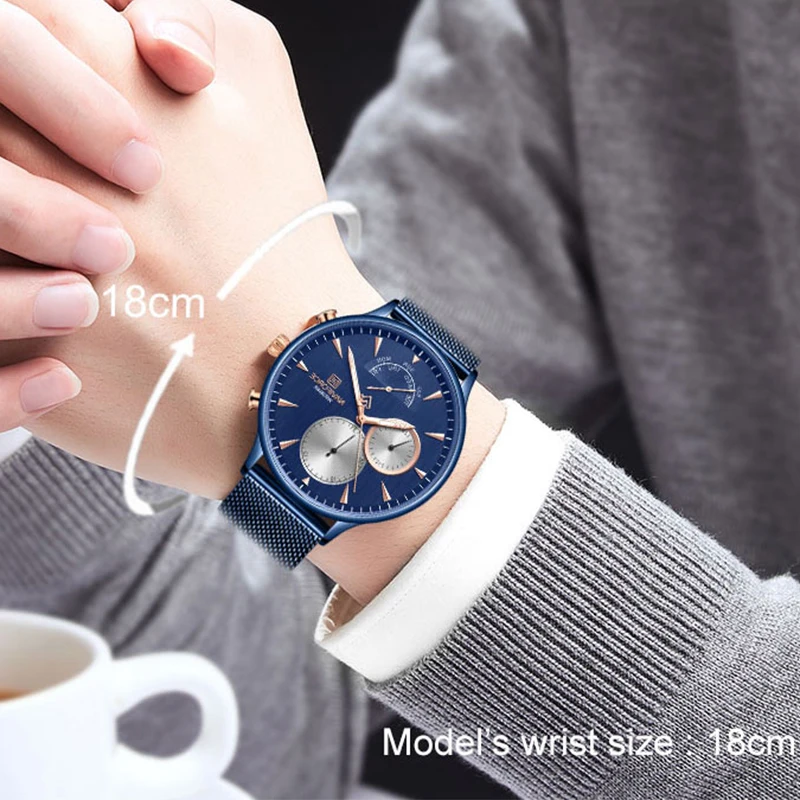 

New NAVIFORCE Top Luxury Men Watch Quartz Waterproof Male Clock Sport Wrist Watch Business Casual Watch Men Relogio Masculino