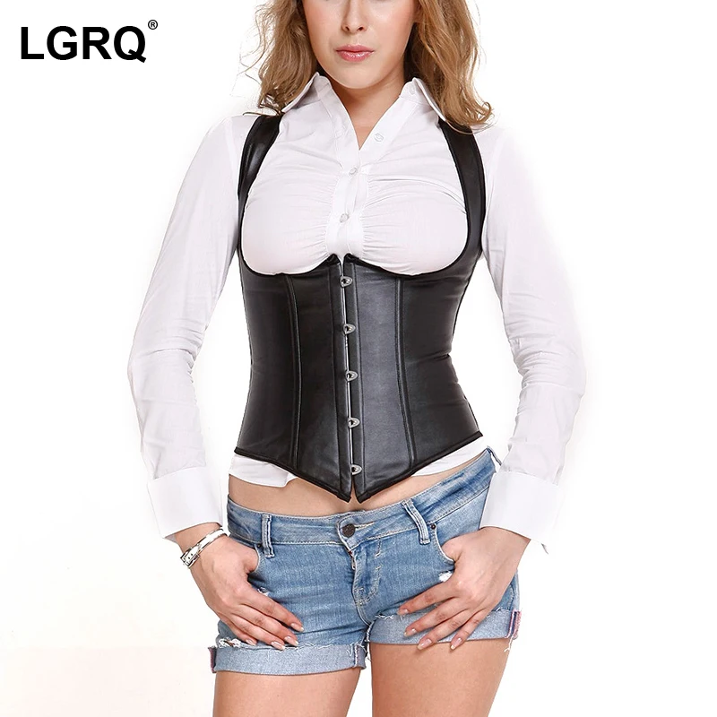 

[LGRQ] corset Slimming Belt Shaper bandage punk style Body Shaperwear Fit Fashion Tide shapers Autumn Winter 2021 19D2897
