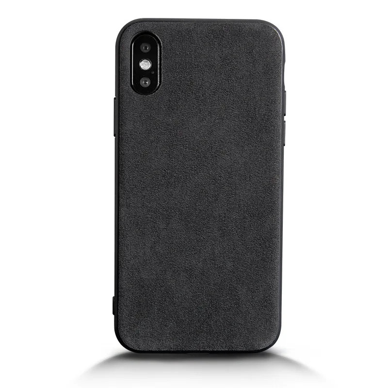 Роскошный чехол для телефона, чехол для iPhone XS 11 Pro MAX XR 6 6s 7 8 Plus X, Итальянская замша, как ткань, кожаный чехол, Coque Fundas