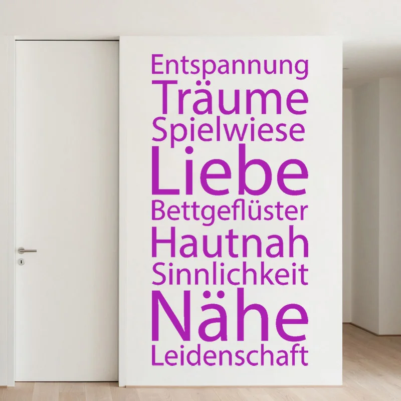 Виниловая наклейка на стену настенные украшения для гостиной постер с немецким