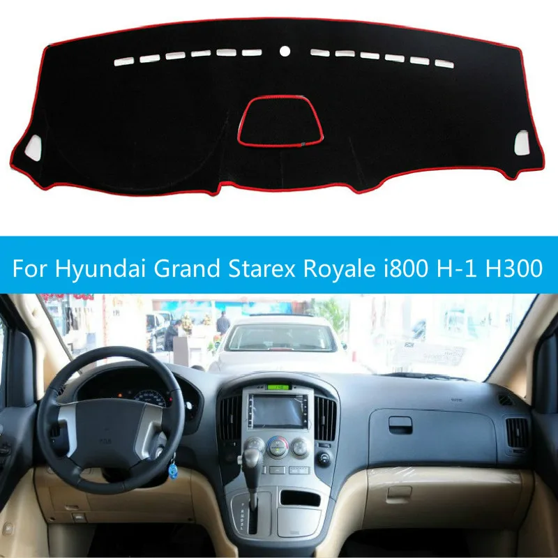 

Dashboard Cover Sun Shade Dash Mat Pad Carpet Stickers Interior Accessories For Hyundai Grand Starex Royale i800 H-1 H300 07~19