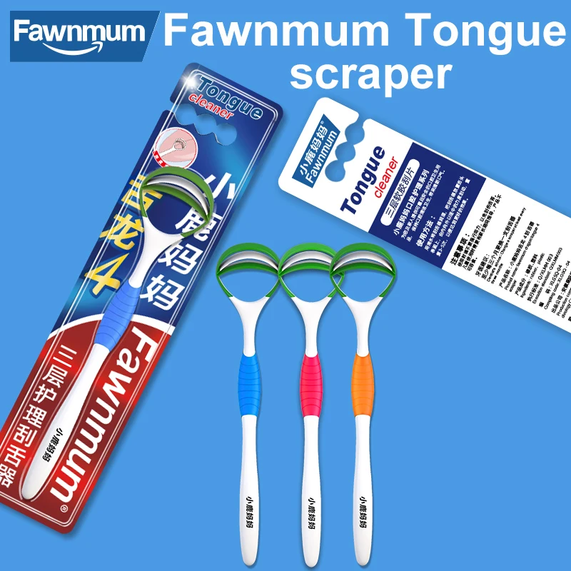 

Fawnmum 1 Pcs tongue scraper remove halitosis tongue coating oral care Single stand alone tongue scraping brush tongue cleaner