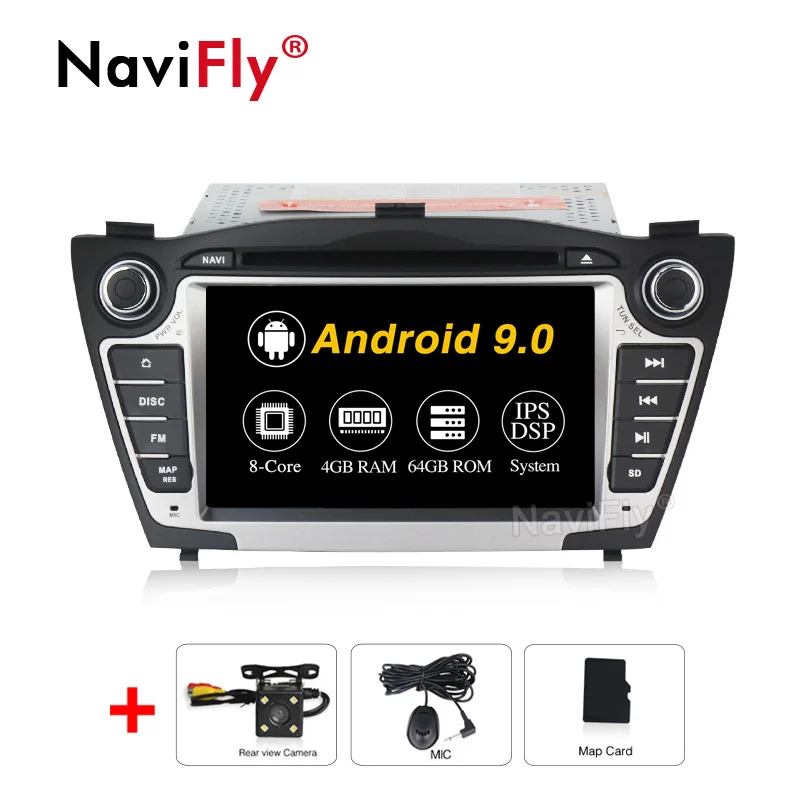 8 ядерный ips DSP Android 9,0 автомобильный dvd-плеер Радио авторадио для hyundai IX35 TUCSON 2009- ix35 Canbus USB SD wifi RDS gps navi - Цвет: 8Core Camera