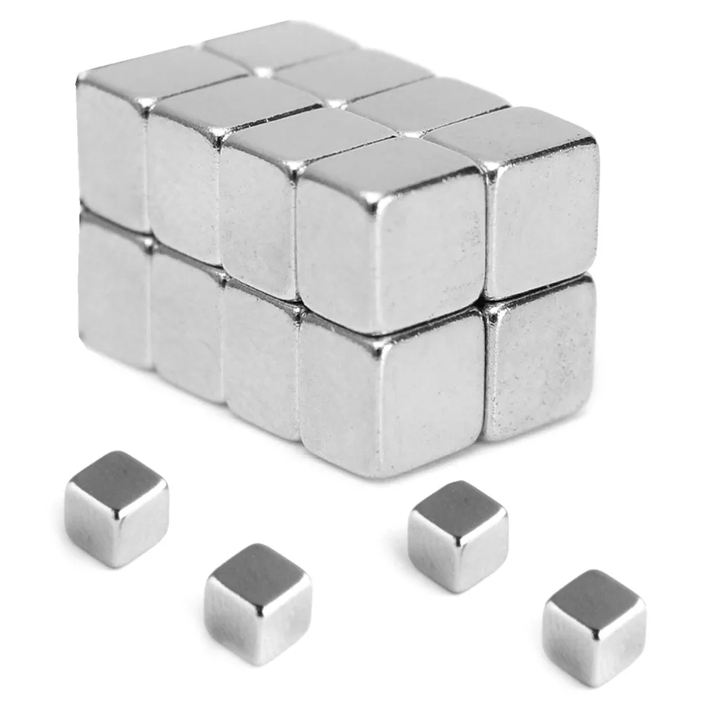 20 шт N52 супер сильные квадратные Редкоземельные неодимовые магниты 5x5x4 мм|Детали