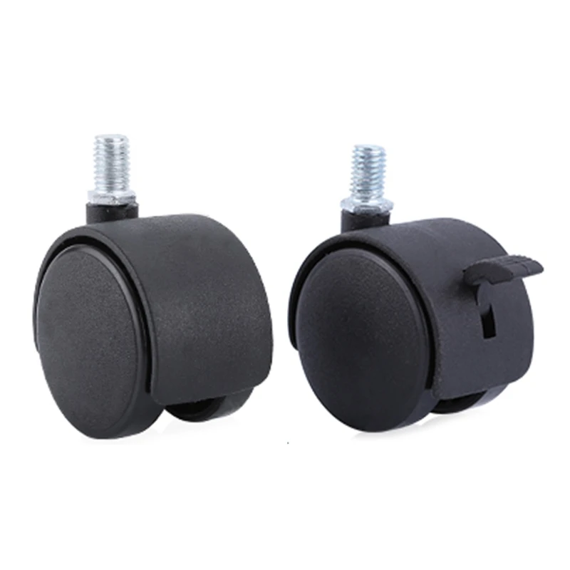 

4pcs/set 1.5/2in 8/10mm Nylon Casters Silent Universal Wheel Office Chair Wheels