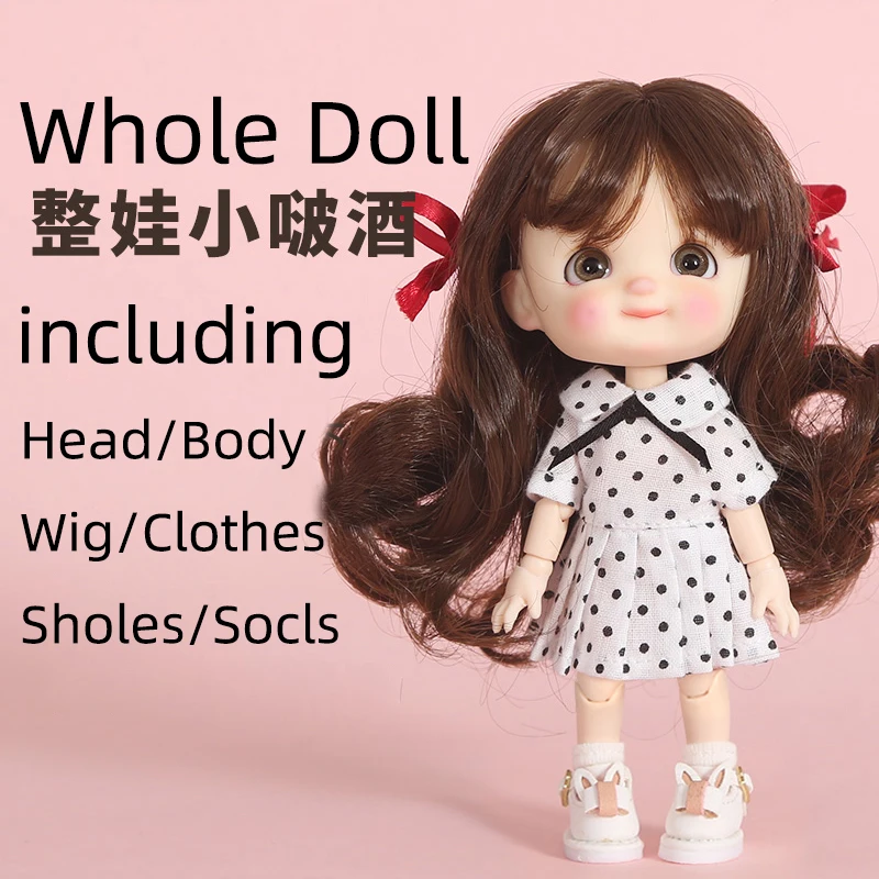 STO кукла OB11 1/8BJD голова 1/12bjd шарнирная макияж маленькие яммы парик для всего