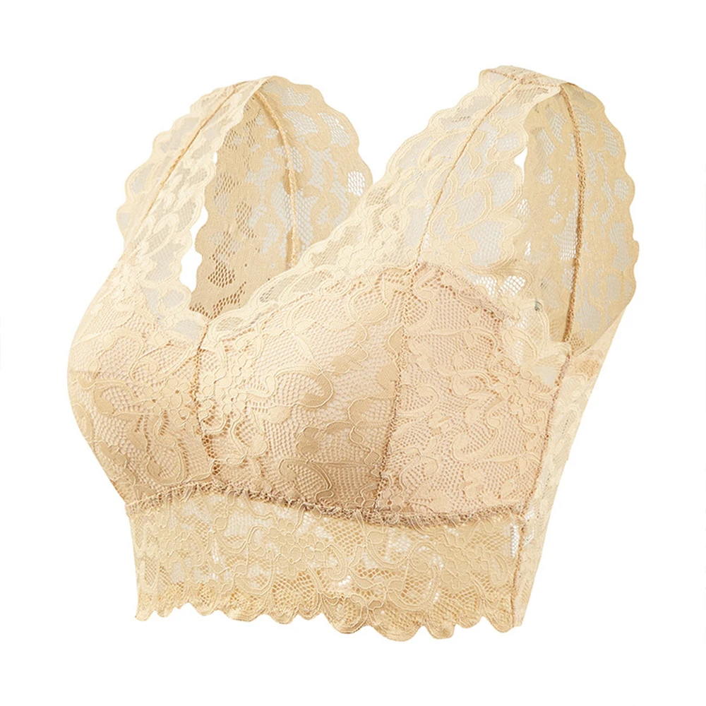 Бюстгальтер женский кружевной с чашками пуш-ап бесшовный без косточек размера