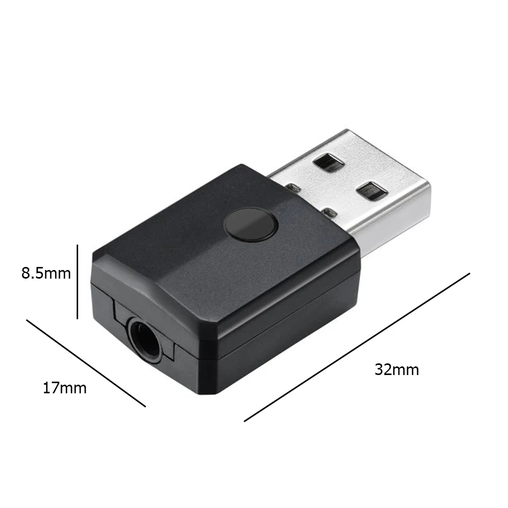 

USB Bluetooth 5.0 Audio Receiver Transmitter ZF-169S Small 3.5mm AUX Household Computer Safety Parts for Car TV PC