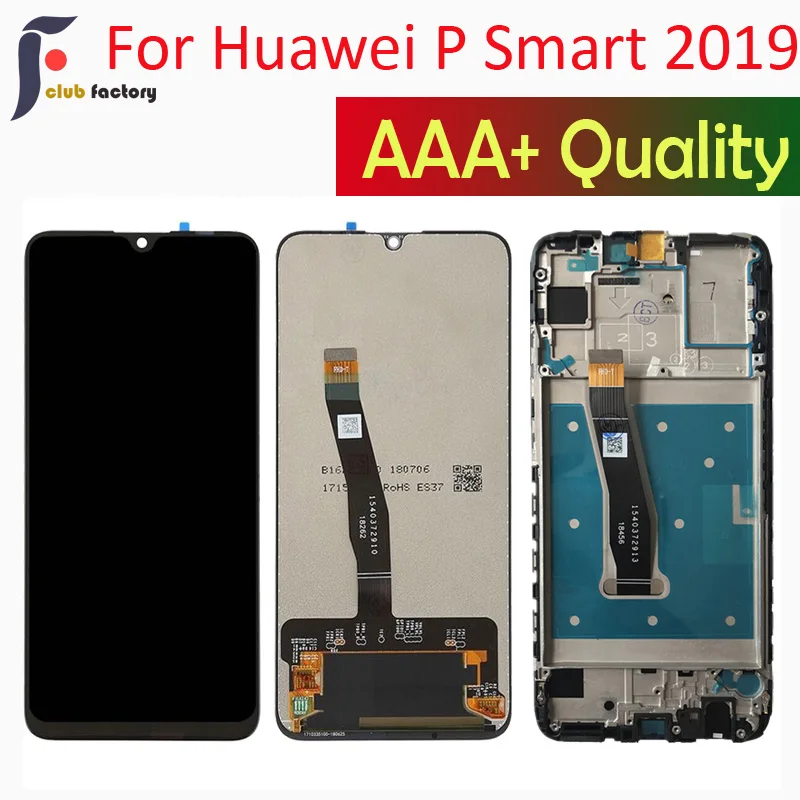 ЖК-дисплей для P Smart 2019 с рамкой, ЖК-экран для P Smart 2019, ЖК-экран POT-LX1 L21 LX3 10-Touch AAA, качественный ЖК-дисплей