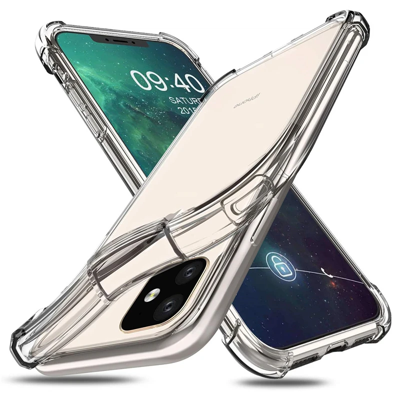 Akcoo 2019 чехол s для iPhone 11 Pro Max задняя крышка противоударный ТПУ защитный 5 6 7 8 Plus XR XS