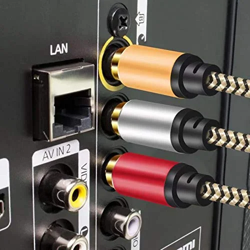 Кабель для вентиляции 3RCA Для 3 RCA аудио мужского видео позолоченный AV-кабель STB DVD