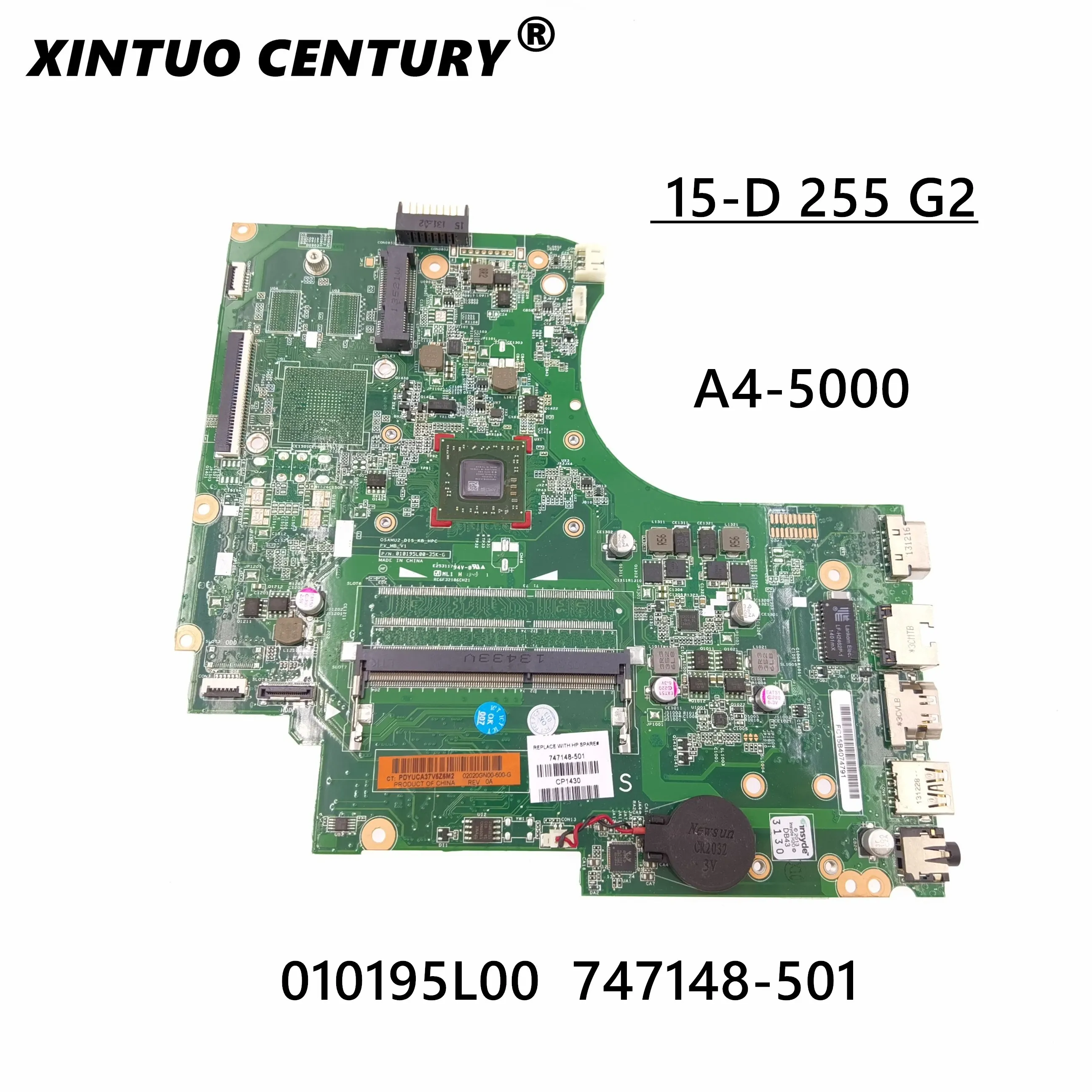 

For HP 255 G2 15-D laptop motherboard MB E2-3800 DDR3 747148-001 747148-501 747148-601 010195L00-491-G 100% fully Tested