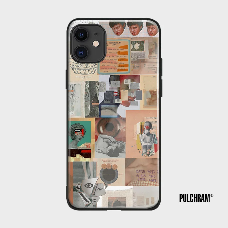 Винтажный постер в стиле ретро Модный мягкий силиконовый стеклянный чехол для