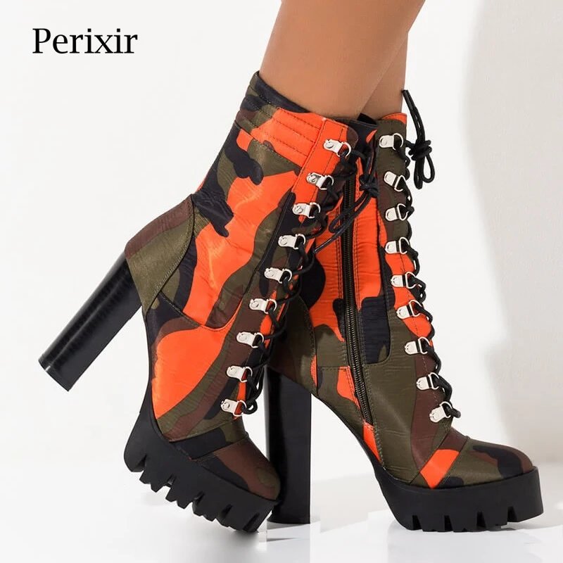 Womens Chic Chunky High Heel Pull On Party Club Pointed Toe Dress Mid Calf Boots