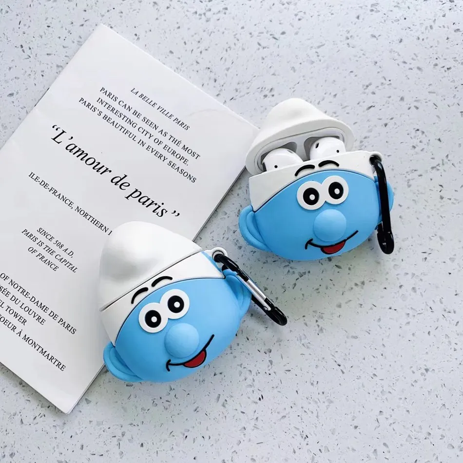 3D чехол для наушников s для AirPods чехол с милым мультяшным изображением бутылки молока для Apple Airpods Защитная крышка для Earpods чехол для наушников кольцевой ремешок