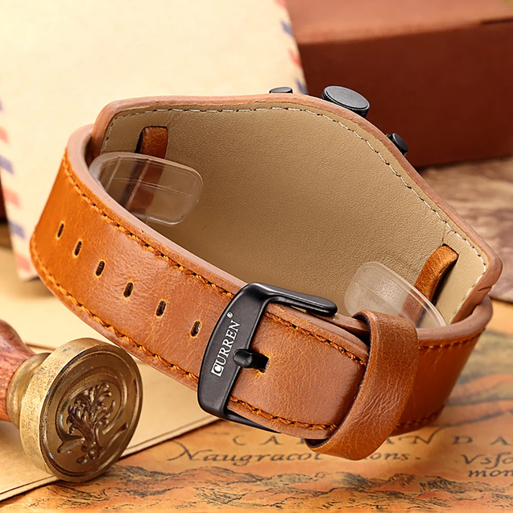 CURREN 8225 хит продаж Роскошные Мужские часы водонепроницаемые с календарем