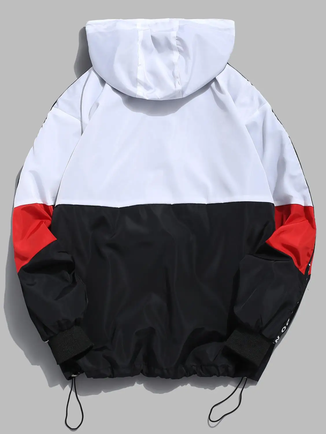 ZAFUL Мужская цветная Толстовка в полоску с надписью сбоку быстросохнущая