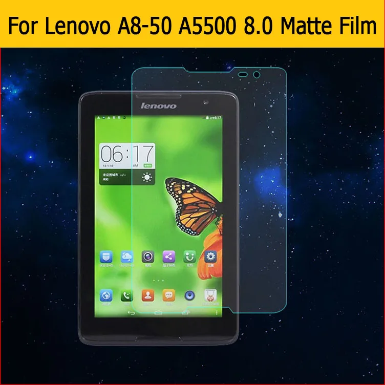 

Передний анти-блекс экранная защита матовая пленка для Lenovo A8-50 A5500 8,0 "планшетный ПК анти-отпечатков пальцев экран защитная пленка