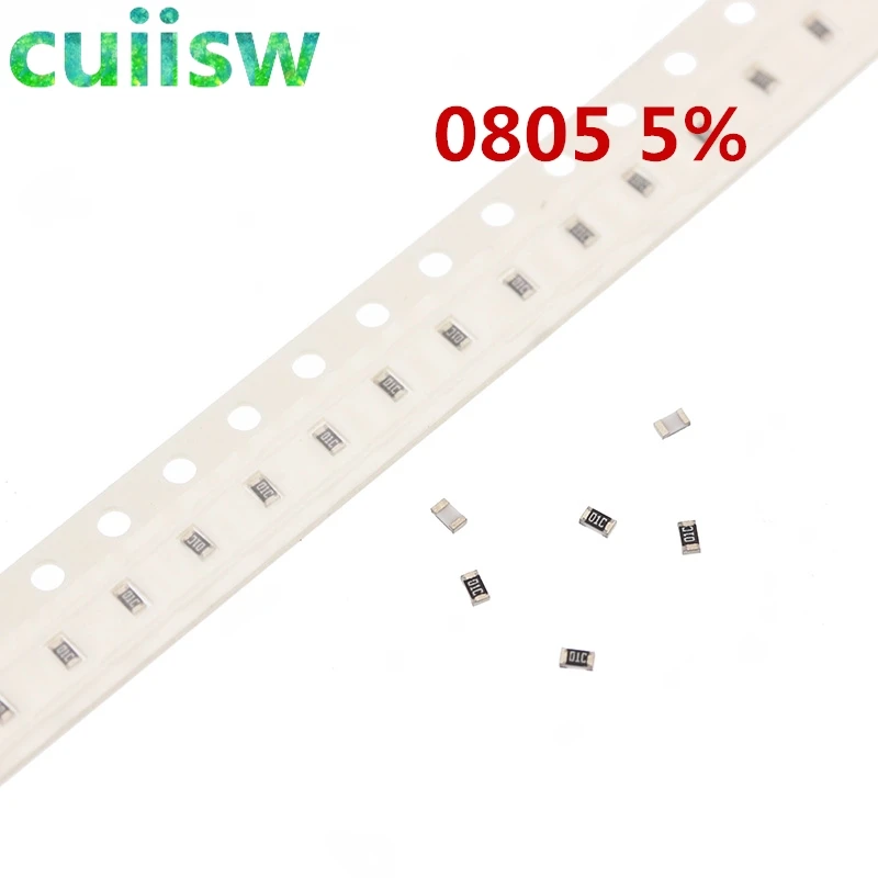 100 шт. 0805 5% 1/8 Вт SMD чип резистор 0R ~ 10 м 0 1R 10R 100R 220R 330R 470R 1 к 4 7 47 330 470 Ом|Резисторы| |