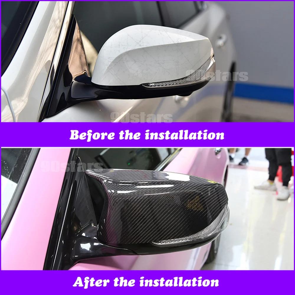 M Look for Infiniti Q50 Q50L Q60 Q70 QX30 QX50 2014 2020 крышки зеркала из углеродного волокна вид заднего