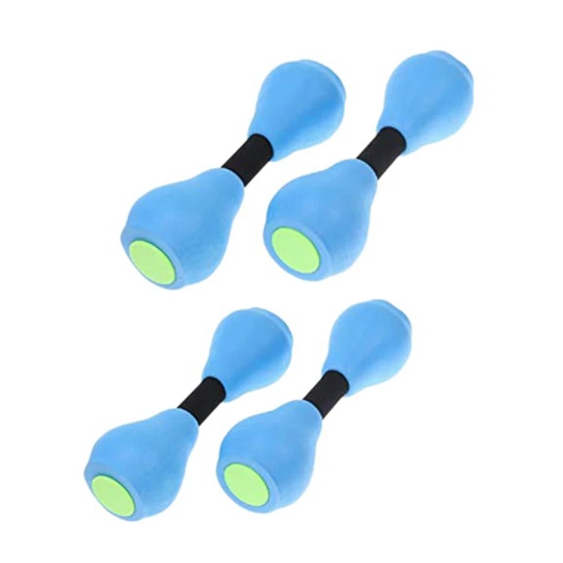 

4PC Aquatic Exercise Dumbells Water Aerobic Exercise Foam Dumbbells Pool Resistance Swimming Training Fitness Equipment