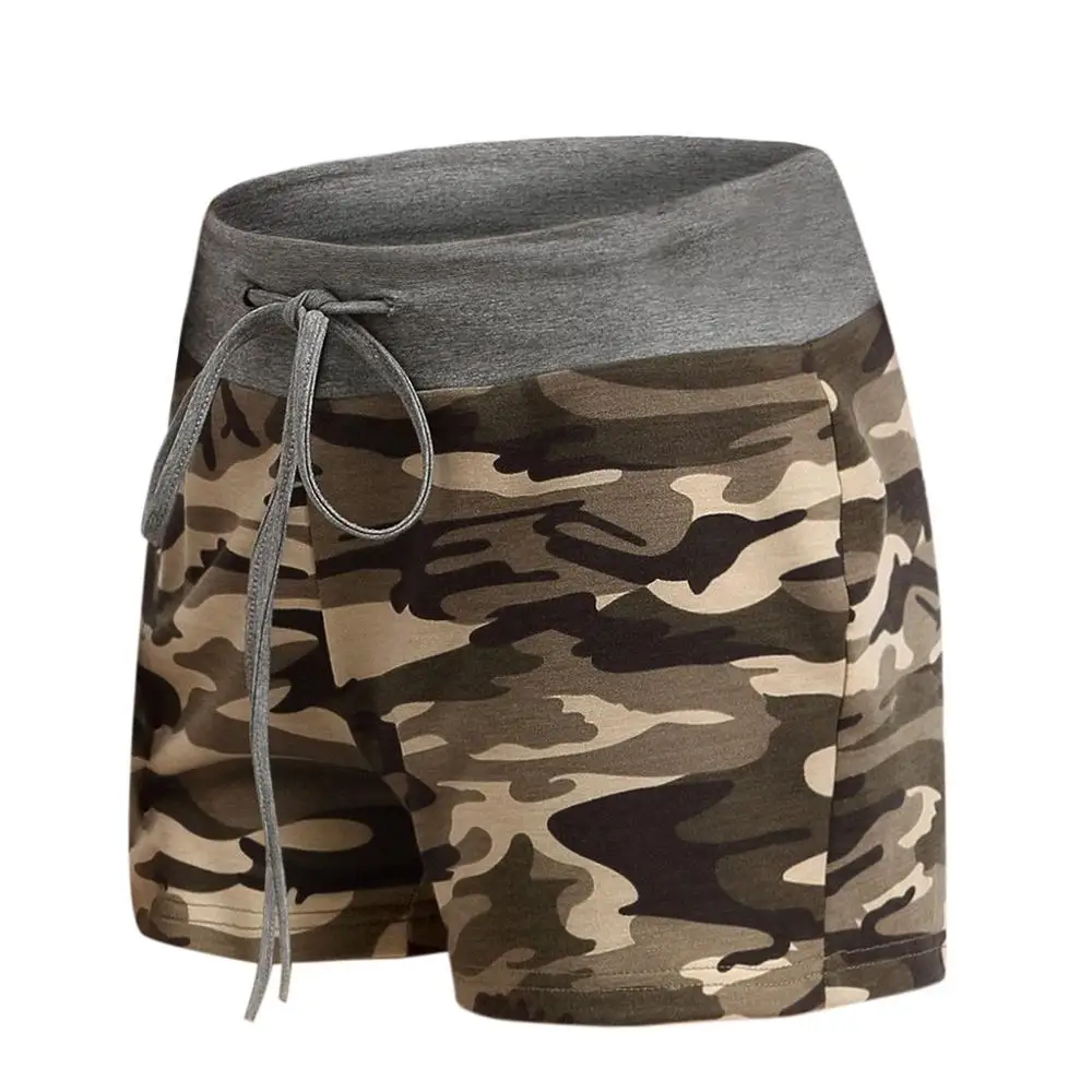 Женские сексуальные шорты Дизайнерские повседневные камуфляжные с вышивкой