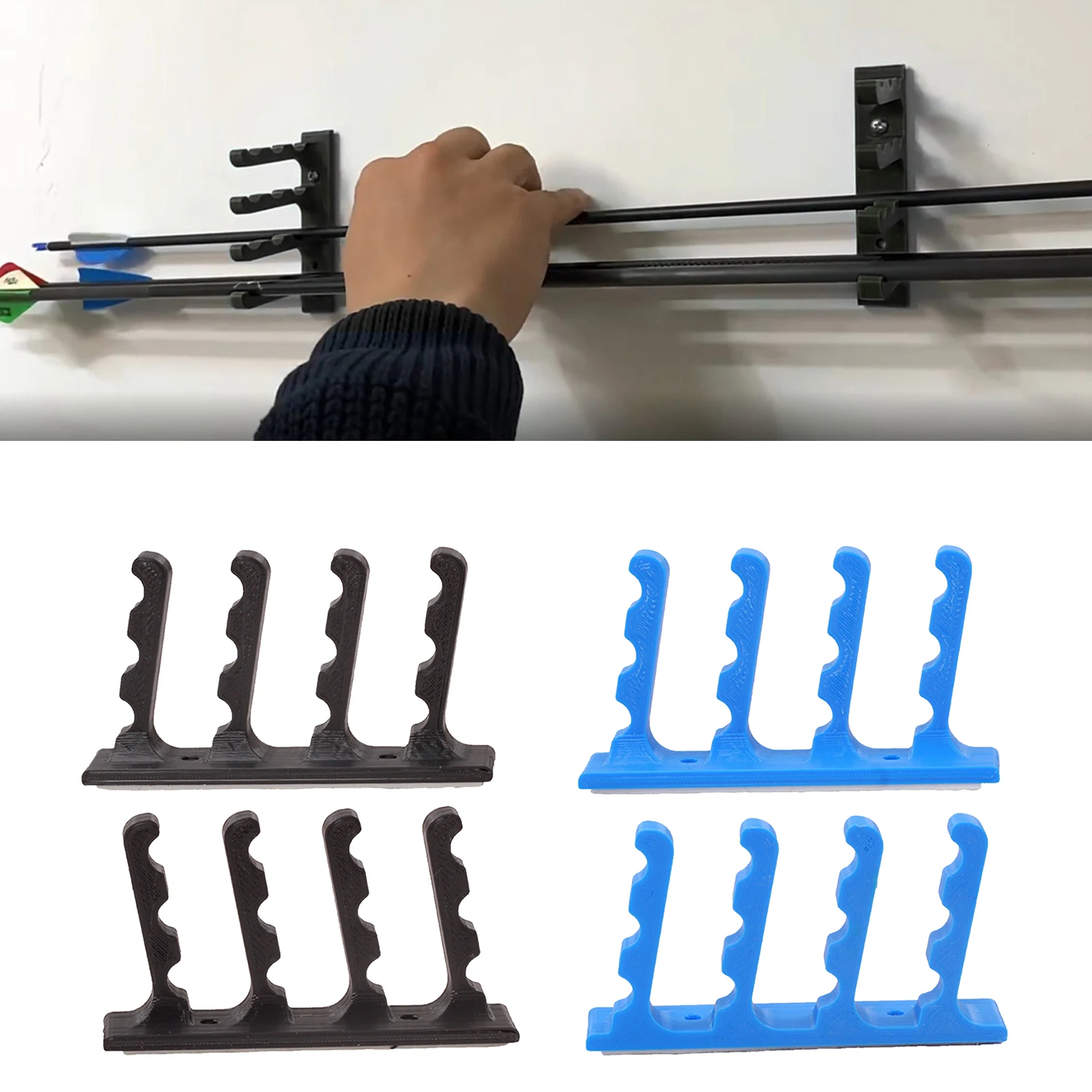 

Plastic Wall Mount Hanging Arrow Storage Rack for Archery Place Bow Organizer