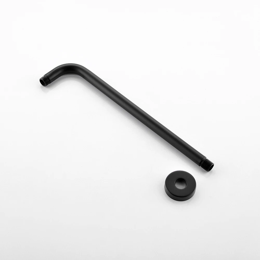 Smesiteli черный настенный Твердый латунный душевой кран для ванной комнаты|Стойки