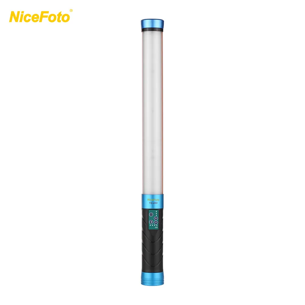 NiceFoto TC-288 Портативный ручной Bi-Цвет RGB светодиодный видео Светильник 3000K-9000K &amp