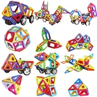 Магнитные блоки большого размера 10-149 шт., Обучающие строительные игрушки, Строительный набор, магнитные дизайнерские плитки, набор для детей, подарок