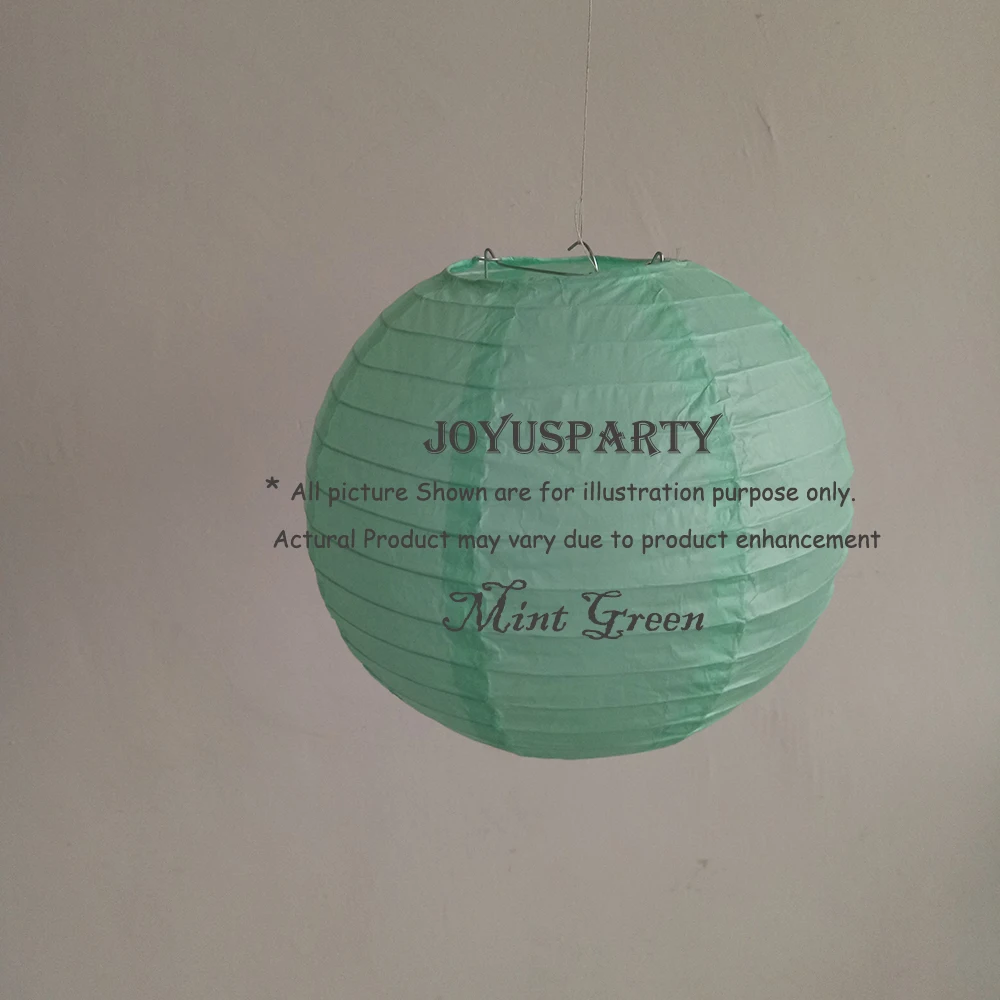 10 упаковок мятно-зеленый круглый бумажный фонарь висящий в Азии Китайский