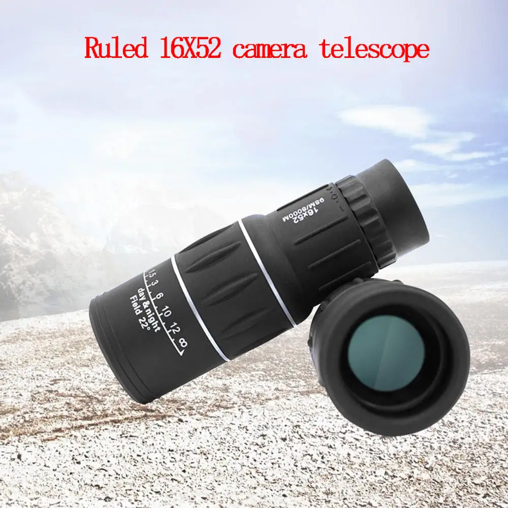 Профессиональный Монокуляр 16X52 телескоп HD призматический прицел с компасом