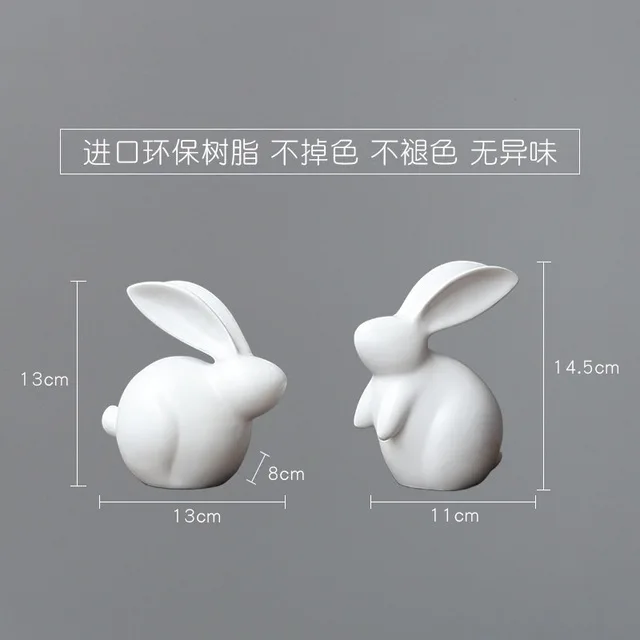 Статуя кролика нордическая простая креативная милая девушка сердце маленькое