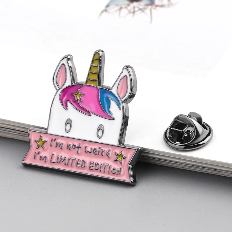 Высокое качество я не странно Ограниченная серия эмалированные булавки в виде