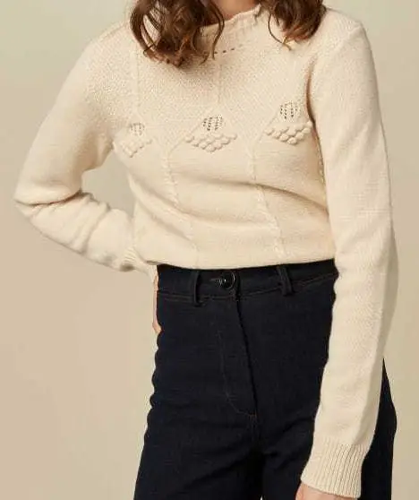 

Half Women Sweater Turtleneck Wool All-match Sweater