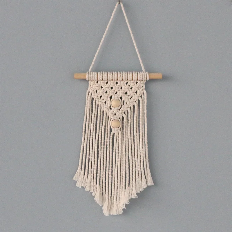 Бохо макраме стене висит Boho Chic хлопчатобумажное Тканое гостиной оригинального