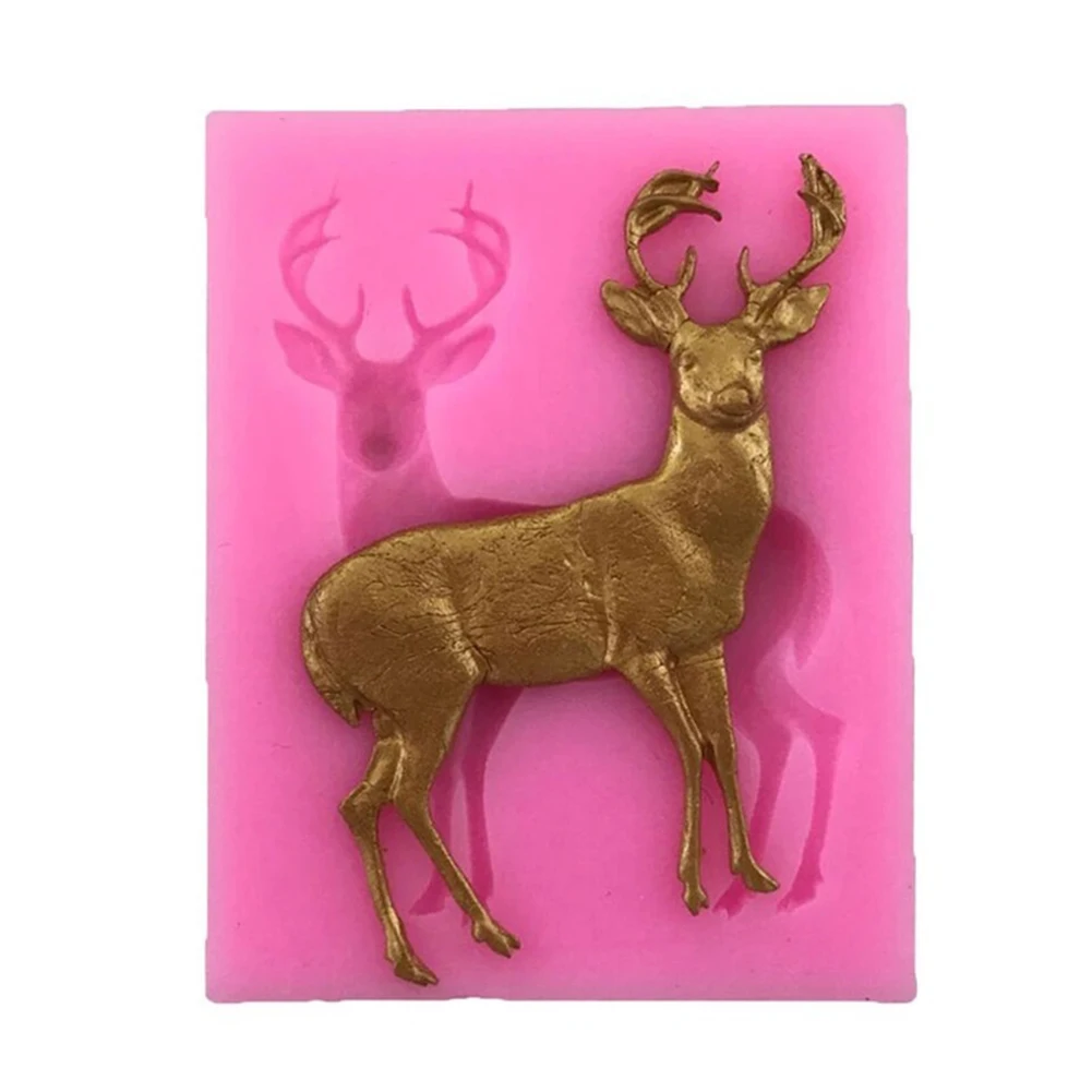Рождественский олень силиконовая форма помадка торт шоколадное печенье