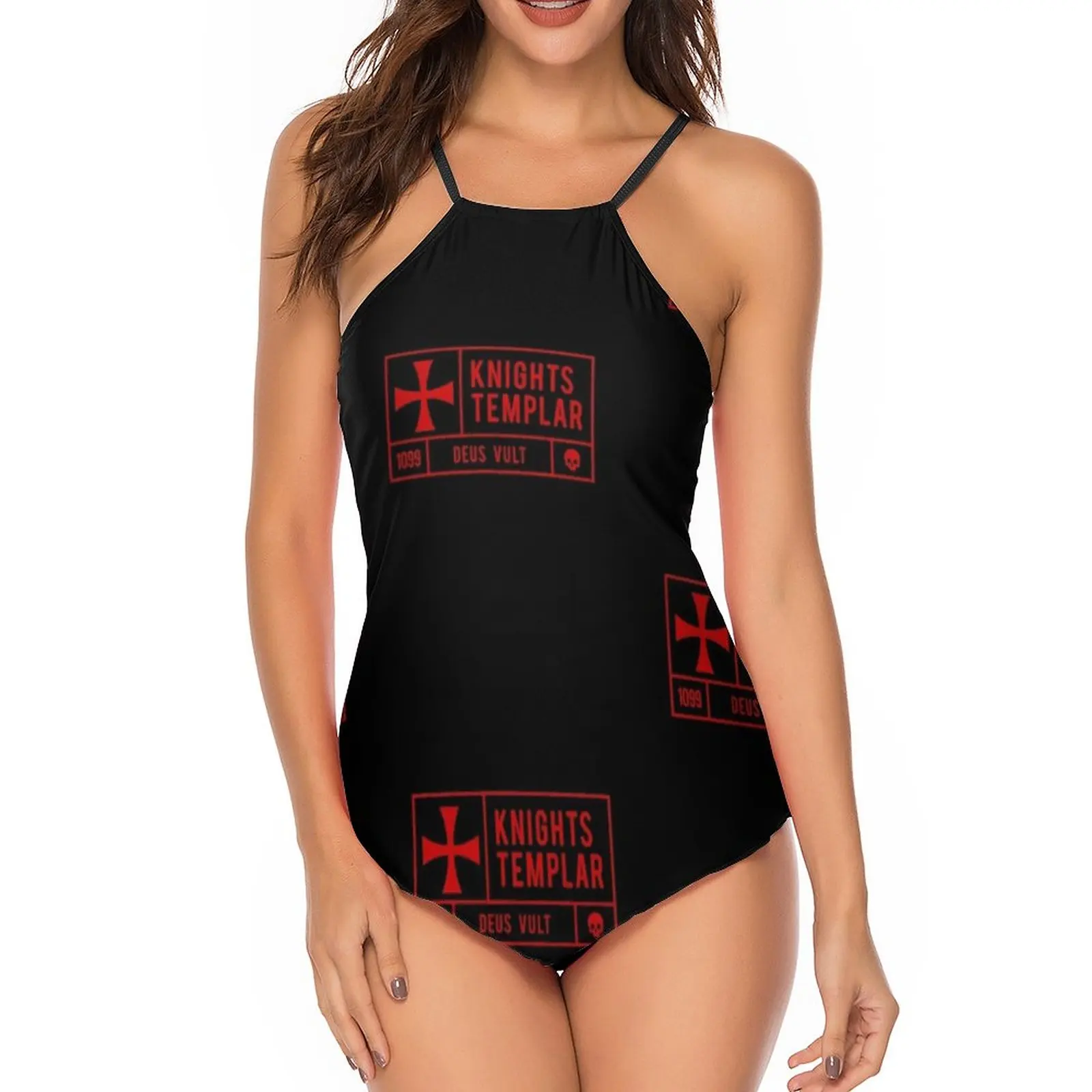 

Рыцари Templar, танкини, купальник с высокими штанинами, новые купальники из двух частей, Женский Классический купальный костюм для бассейна