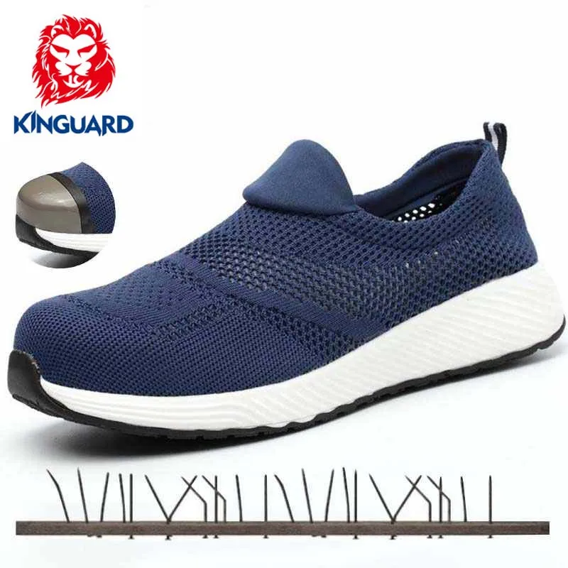 KINGUARD/безопасная обувь Повседневная неубиваемая мужская легкая со стальным