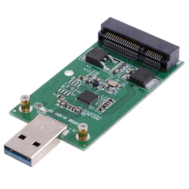 Мини usb 3 0 к PCI Express mSATA внешний SSD PCBA адаптер|Компьютерные кабели и разъемы| |