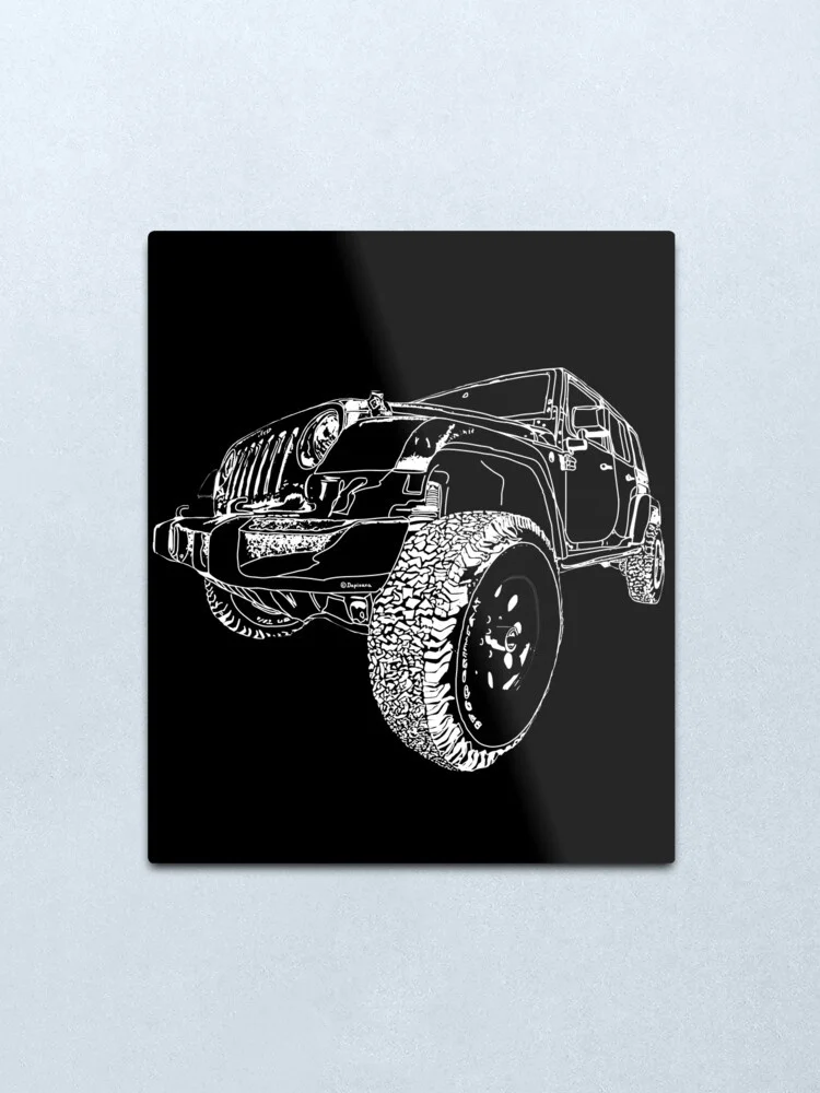 

COOL Jeep Metal Print Tin Sign Vintage Metal Wall Sign Plaque Retro Garage Shed Car